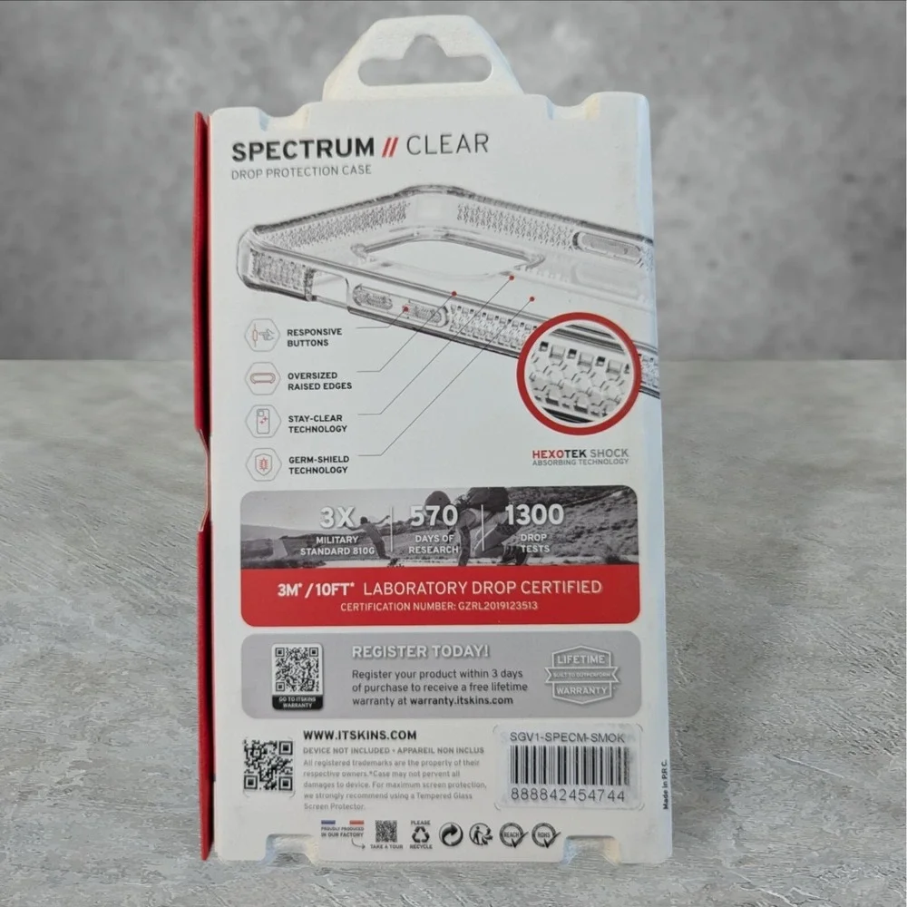 Itskins Spectrum Clear Case for Samsung Galaxy A13 5G Gray See‎ Description T3